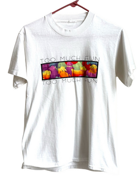 Too much fun dog lovers tee doggie puppy colorful t-shirt